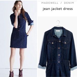 MADEWELL Jean Jacket Mini Dress